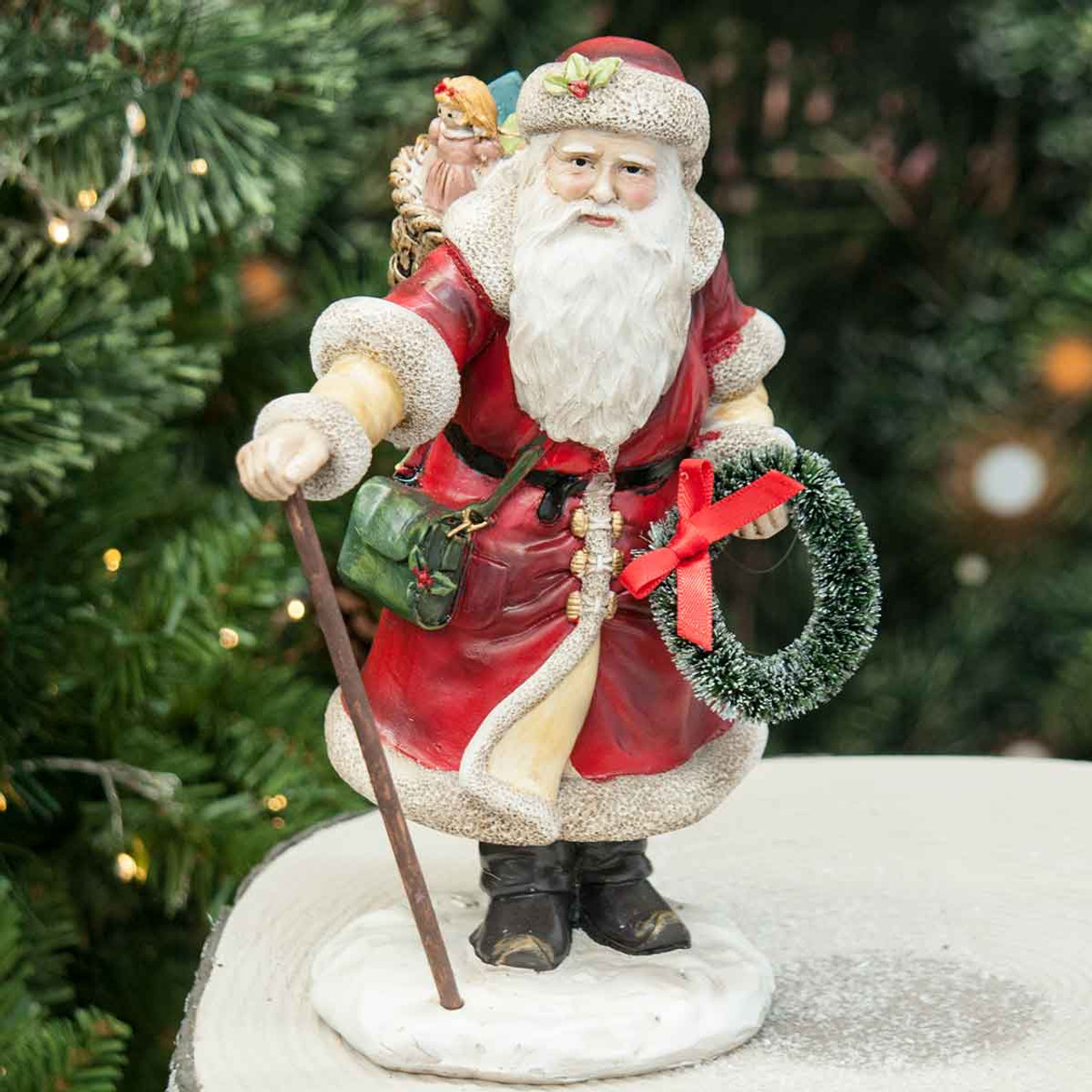 Santa Claus Figurine a lovely Gift Giving Sentiment this Christmas.