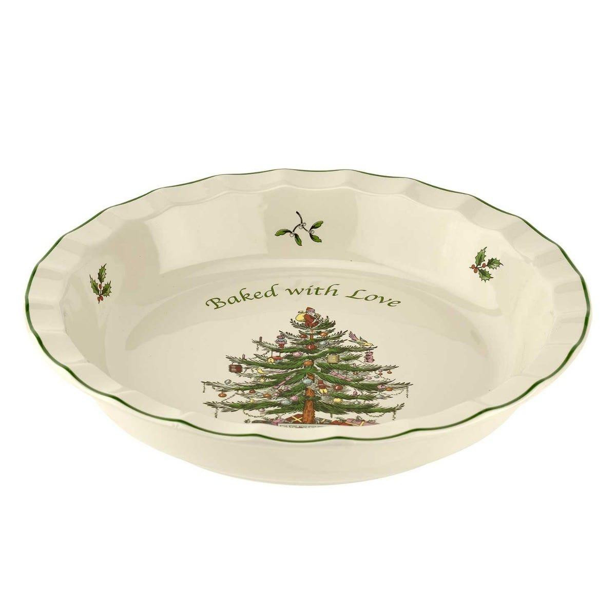  Spode Christmas Tree Pie Dish - 25.5cm 