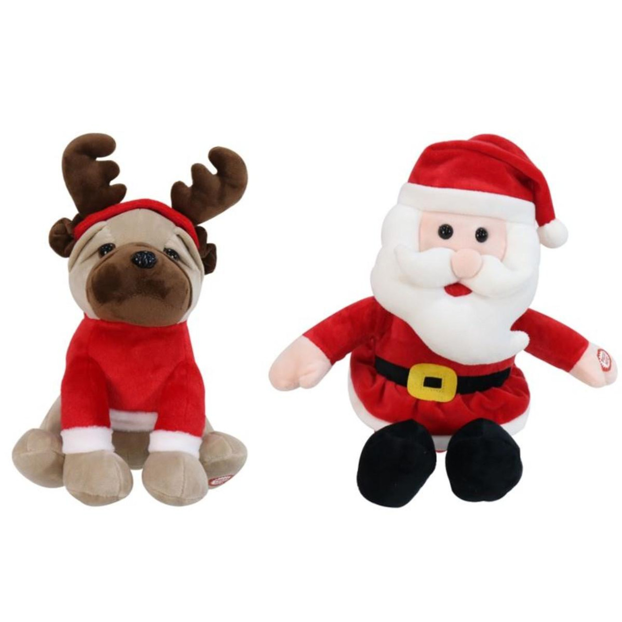 Christmas Elves Foot Tap N Antler Shake Plush Character (2 Styles) - 32cm 