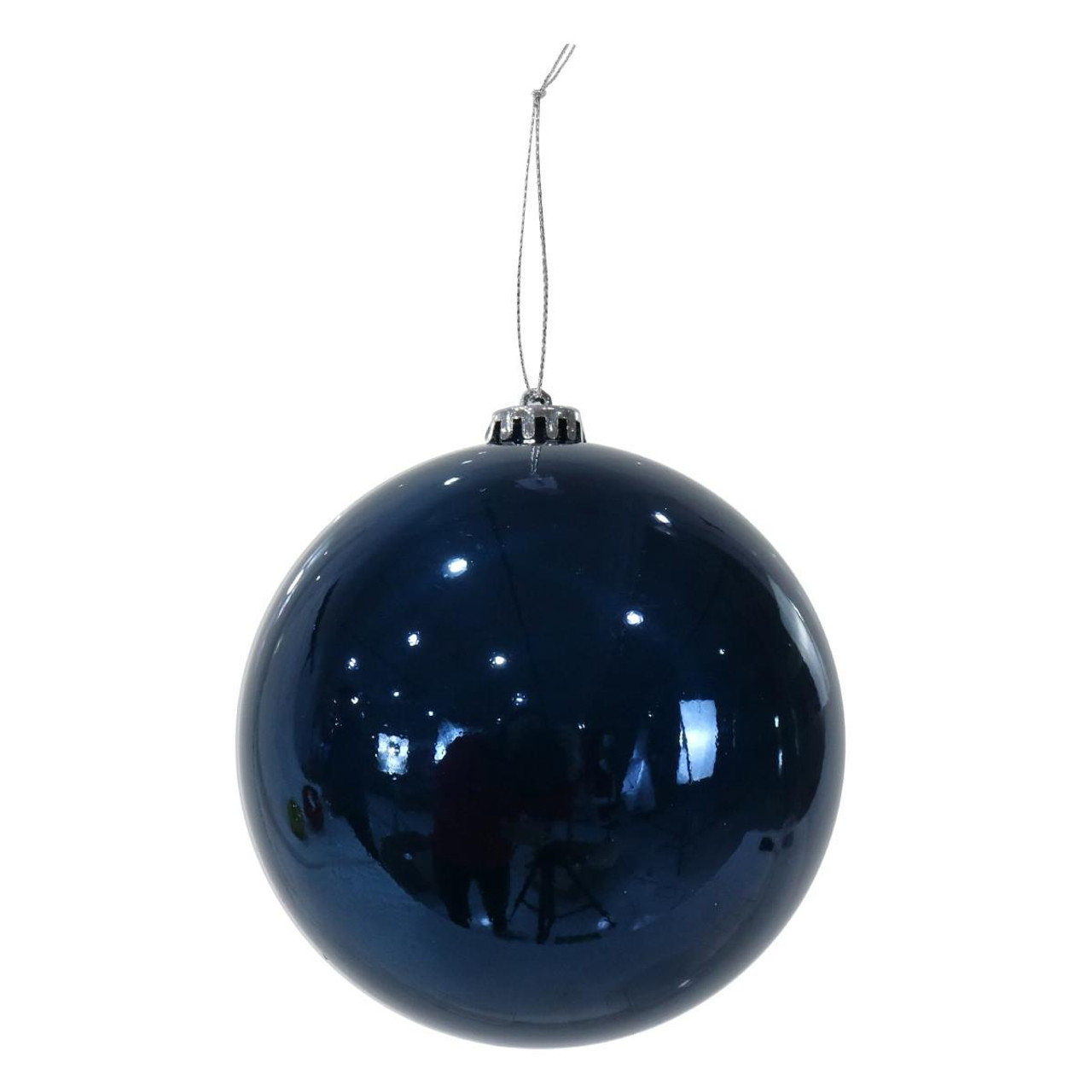 Christmas Elves Navy Pearl Bauble - 150mm 