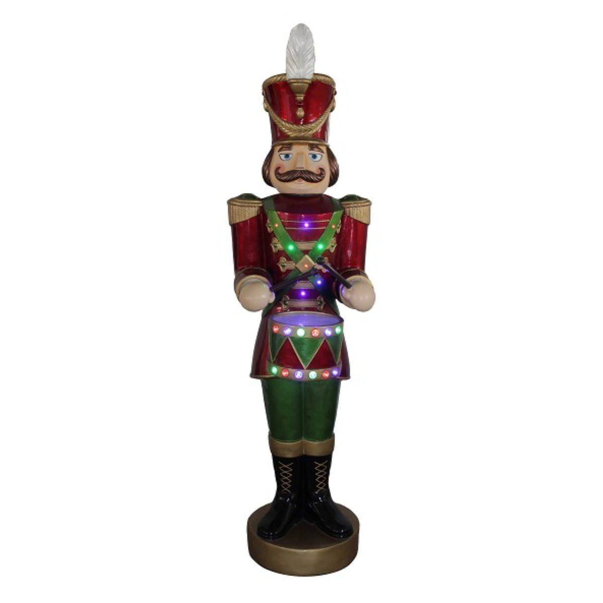 Christmas Elves Animated Jewelled Nutcracker Musical with LED Multicolour - 158cm 