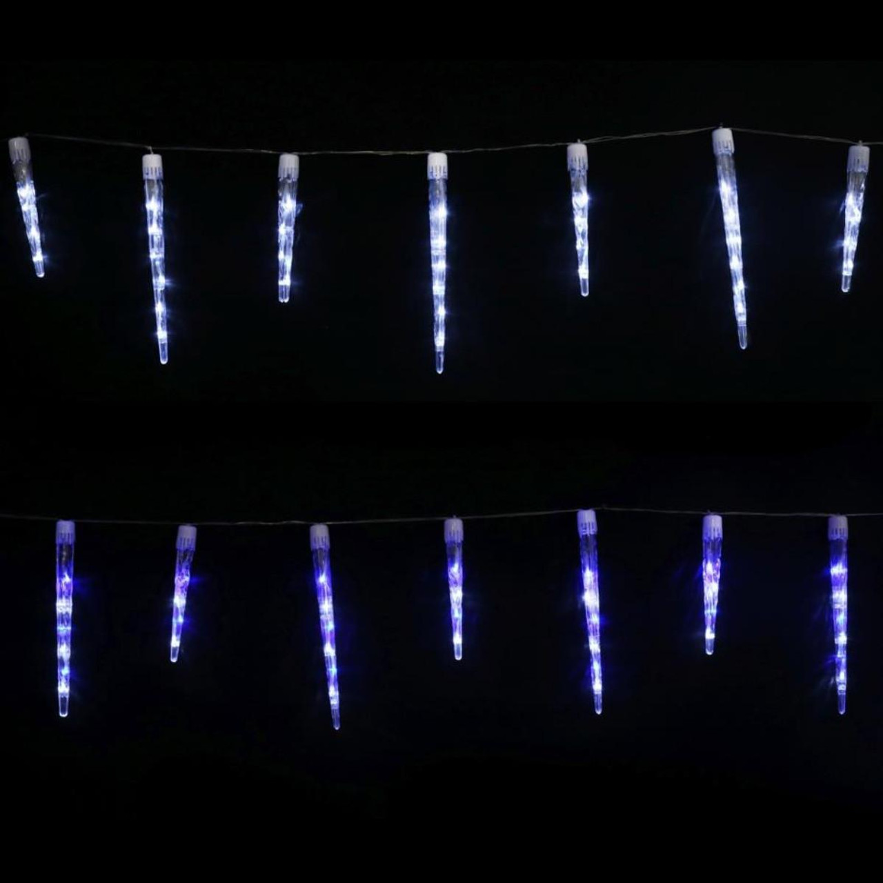 Christmas Elves Icicle Tube Lights (2 Colours, Set of 24) - 4.6m 