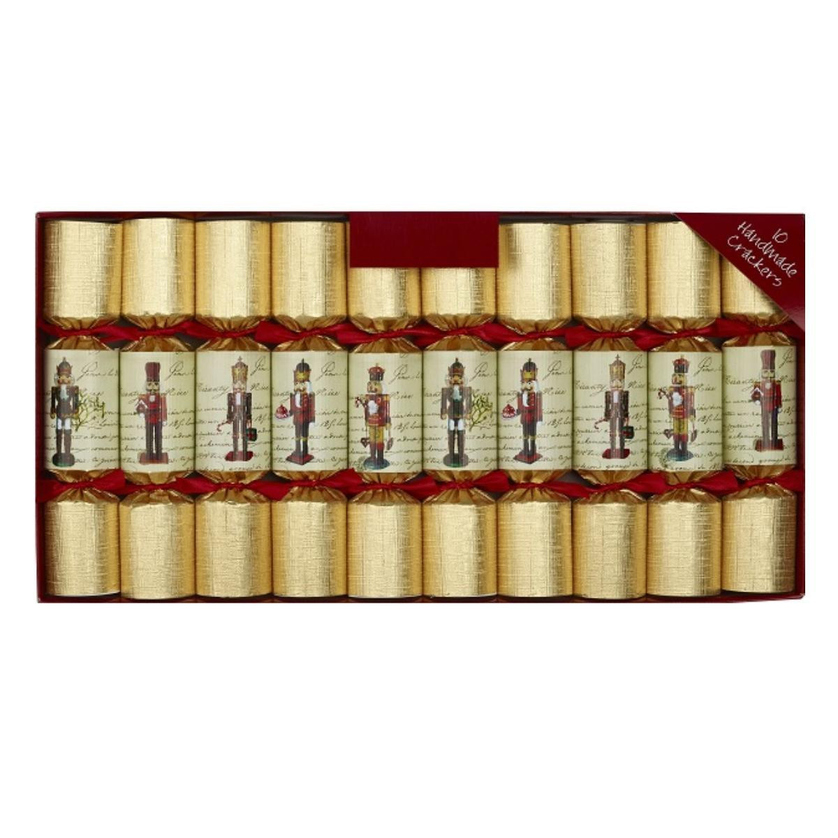 Christmas Elves Nutcracker Mini Crackers (Pack of 10) - 21.5cm 