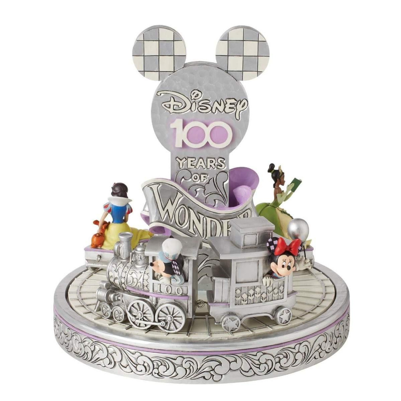 Disney Christmas Decorations Jim Shore Disney 100 Years of Wonder All Aboard the Centennial Train - 26cm 
