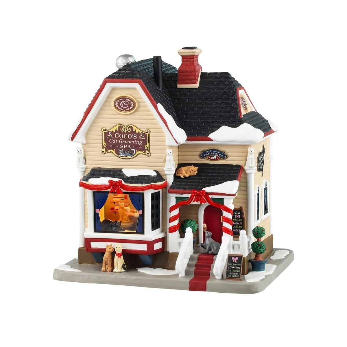 Lemax Christmas Shop Lemax Coco‘s Cat Grooming Spa 