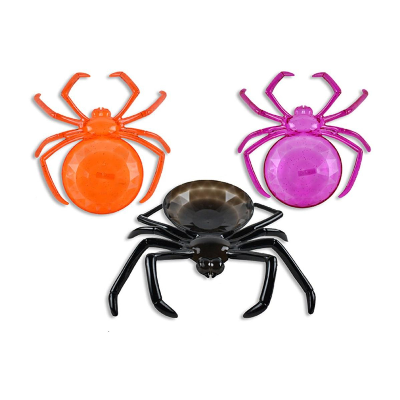 Witches of Halloween Halloween Glitter Spider Serving Tray 3D (3 Colours) - 28.5cm 