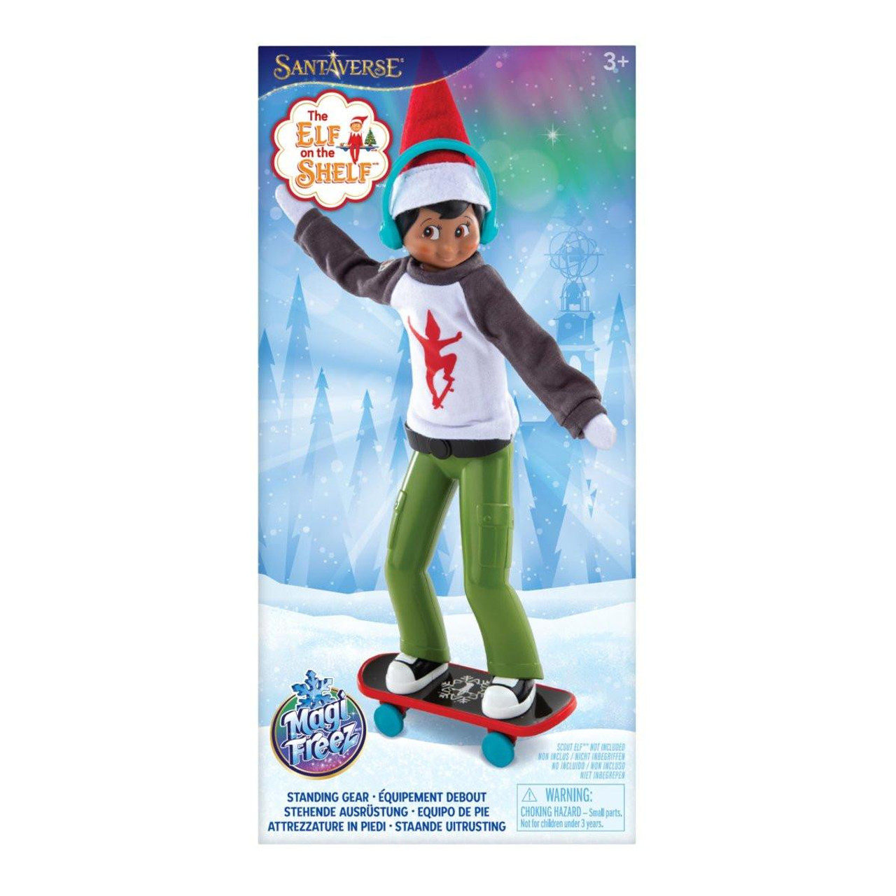 Elf on the Shelf Claus Couture - MagiFreez Holly Jolly Ollie Skateboarder 
