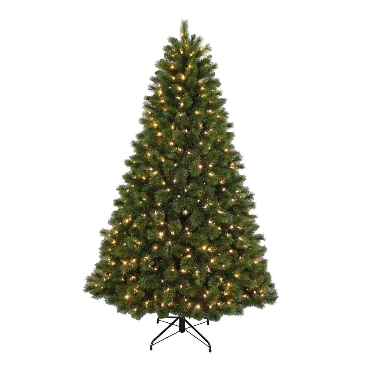 Christmas Elves 10FT Prelit Mixed Hardneedle Christmas Tree - Warm White 