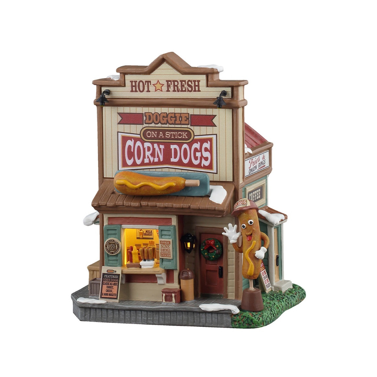 Lemax Doggie On A Stick Corn Dogs