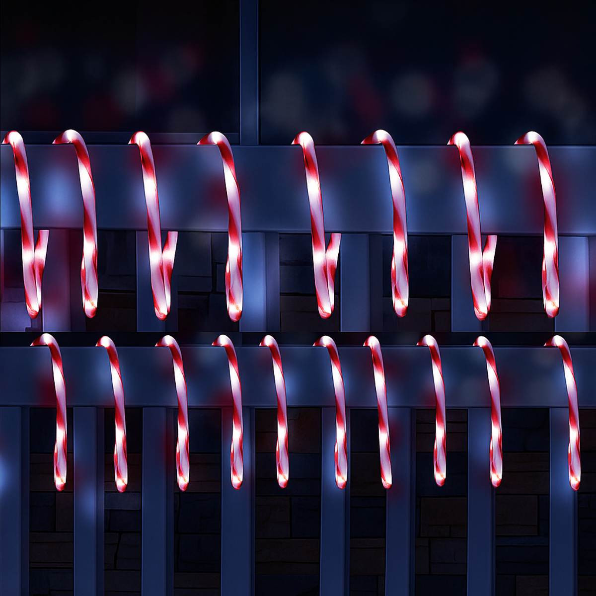 LED Candy Cane Rope Light – Flashing Red & White Christmas Decoration