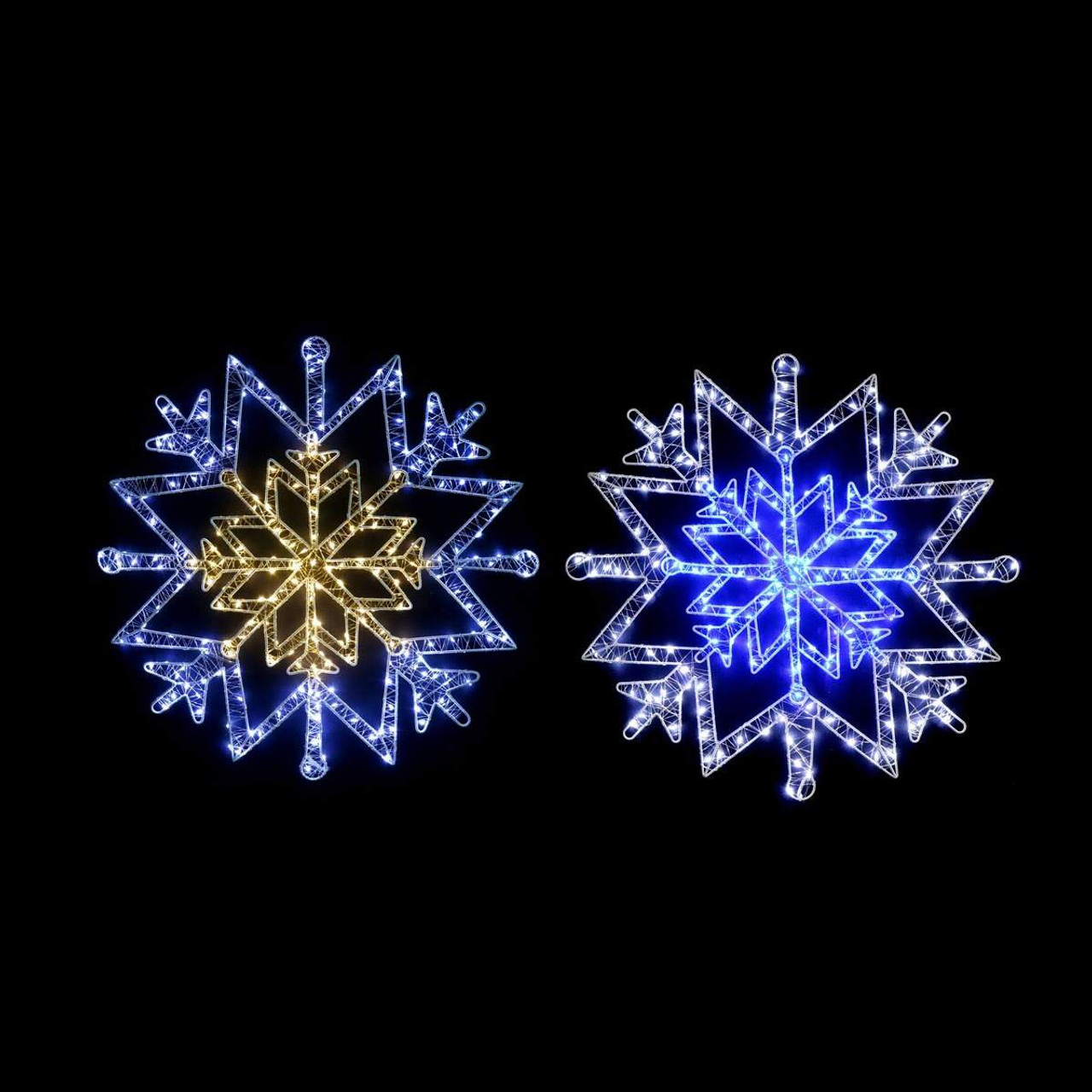 LED Starry Wire Snowflake Decoration – 2-Tone Light Design (2 Styles)