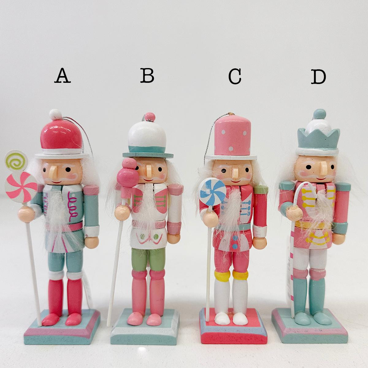 Christmas Elves Nutcracker Peppermint Candy Hanging Decorations