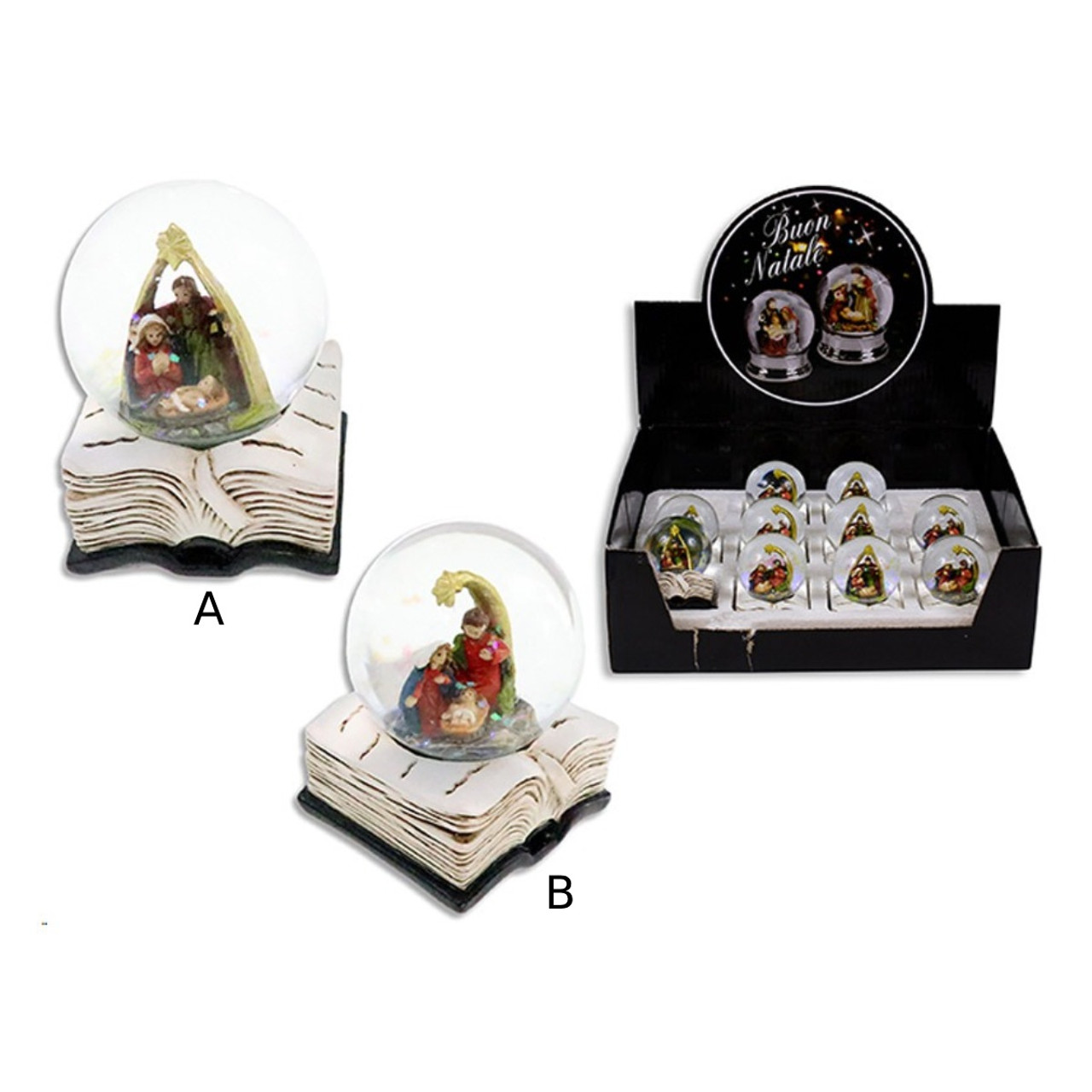 Christmas Elves Nativity Waterball Snowglobe on Bible Base