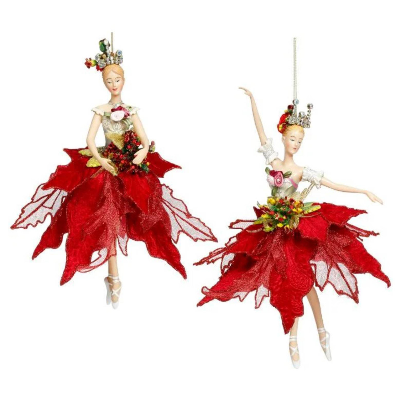 Mark Roberts Red Ballerina Ornament (2 Styles)