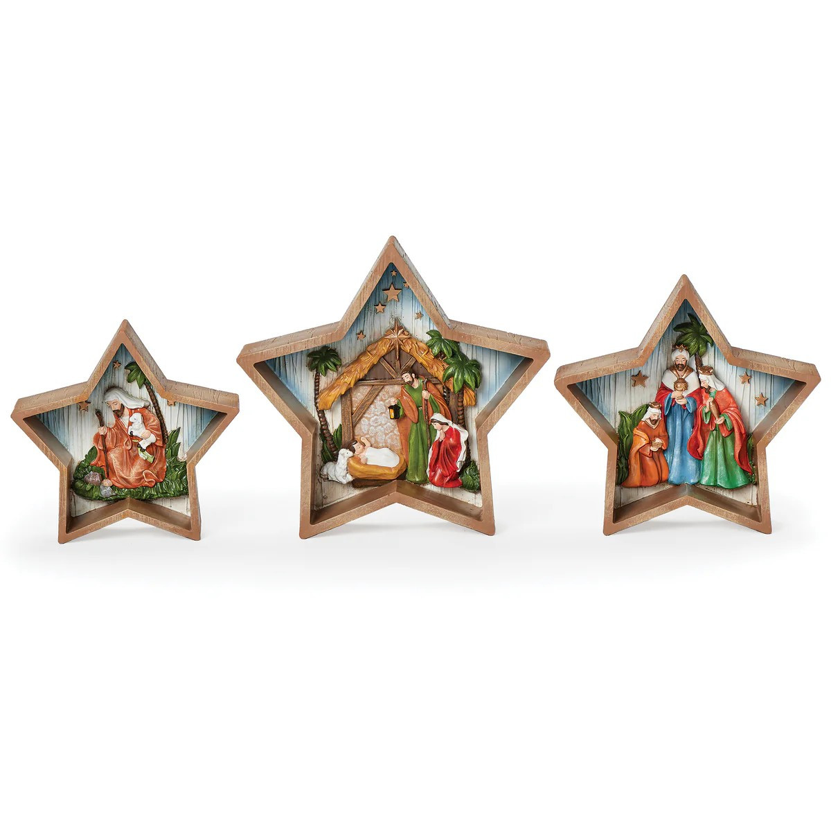 Set of Roman Christmas Nativity Stars