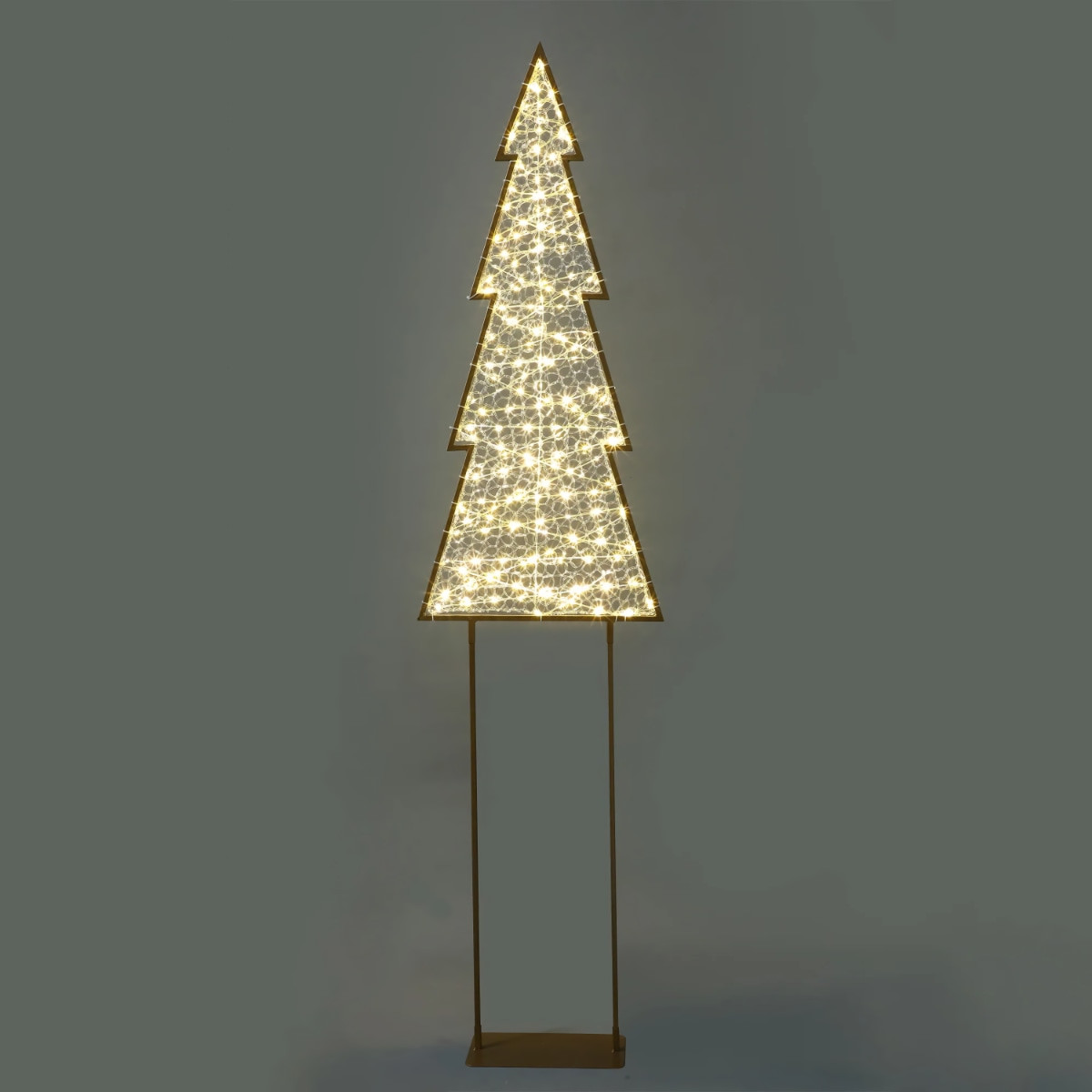 Large 2D Mesh Christmas Tree with Twinkle LEDs - Warm White