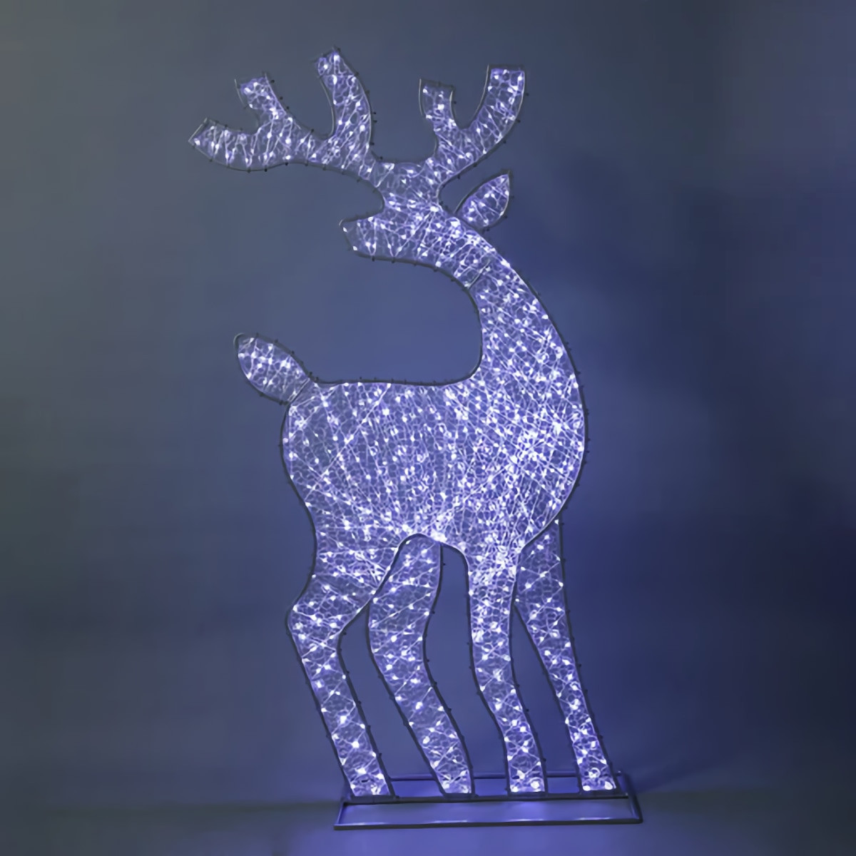 2D Mesh Reindeer with Twinkle White LEDs - 1.8m