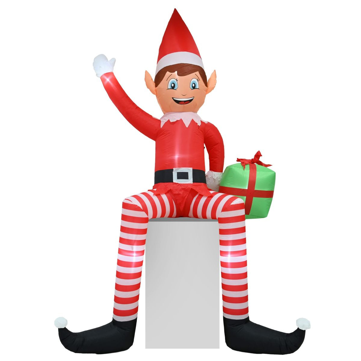 AirPower Inflatable Waving Elf Roof Sitter