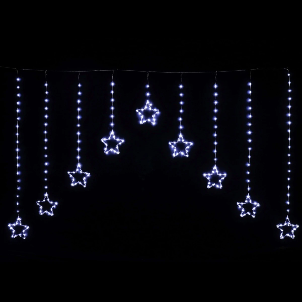 Dew Drop Star Curtain Light (Cool White)