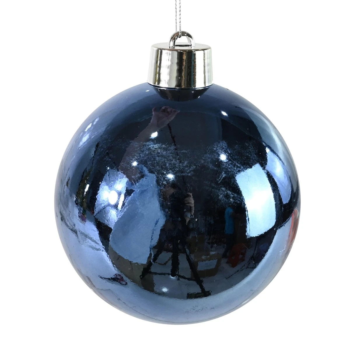 Extra-Large Reflective Sage Green Bauble Ornament