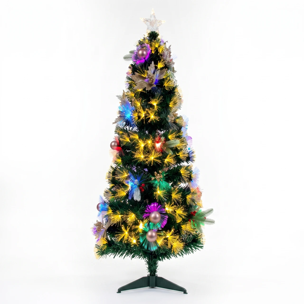 Multicolour Fibre Optic Christmas Tree - 120cm