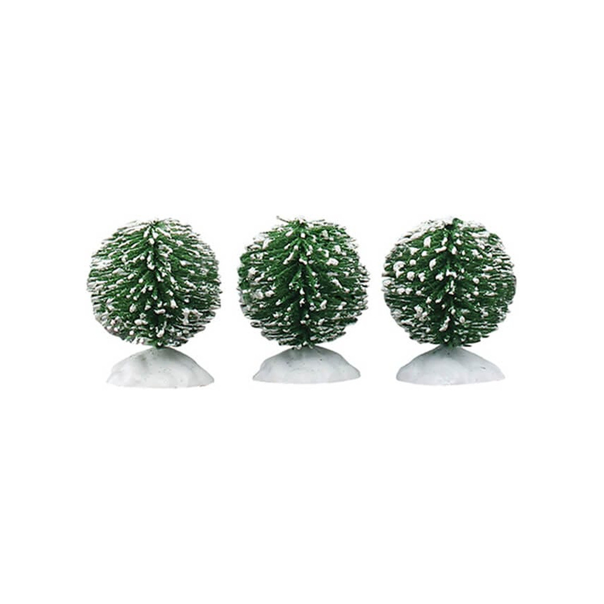 Lemax Mini Round Bristle Tree (Set Of 3) - General Products Trees