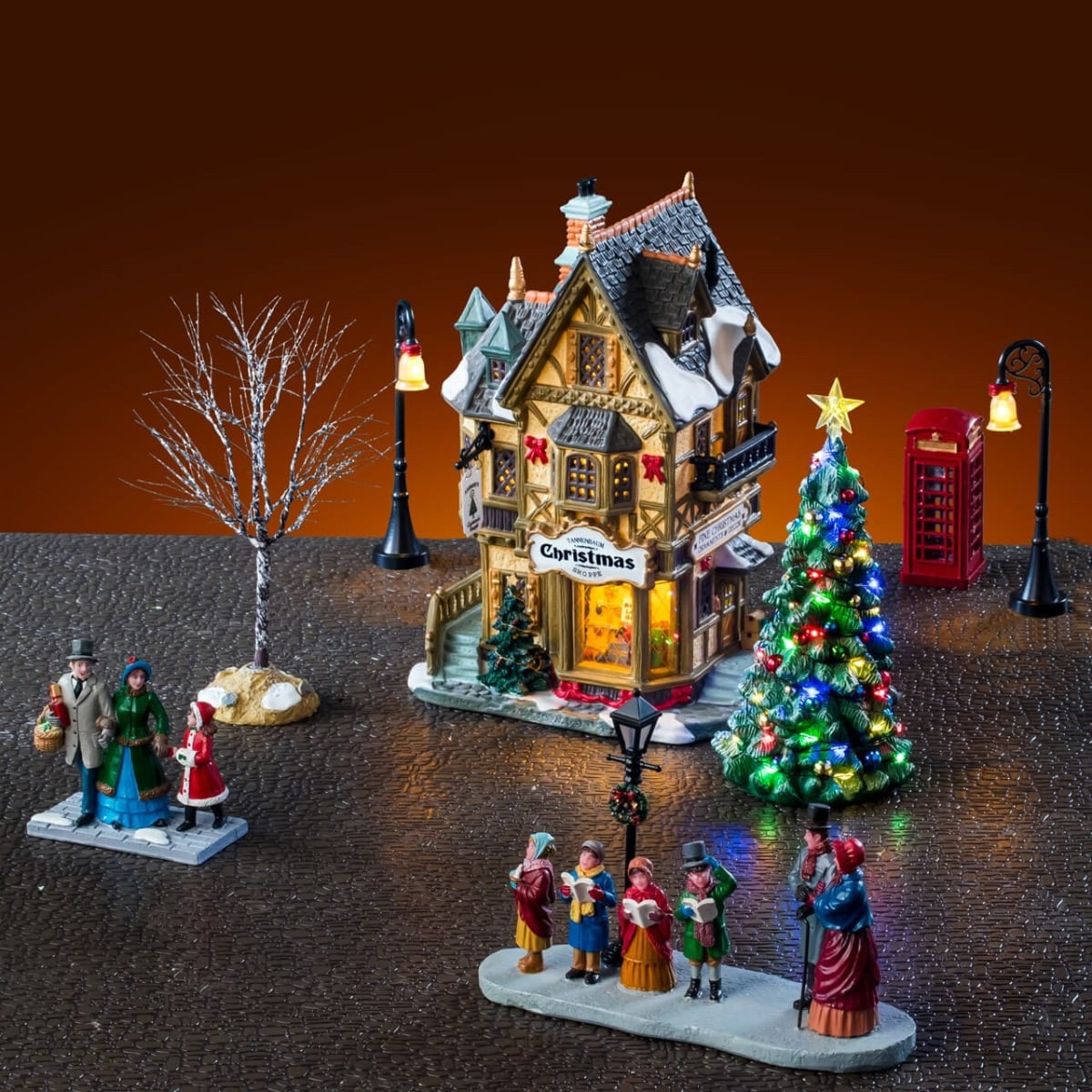 Lemax Tannenbaum Christmas Shoppe Set - Caddington Village House Sets
