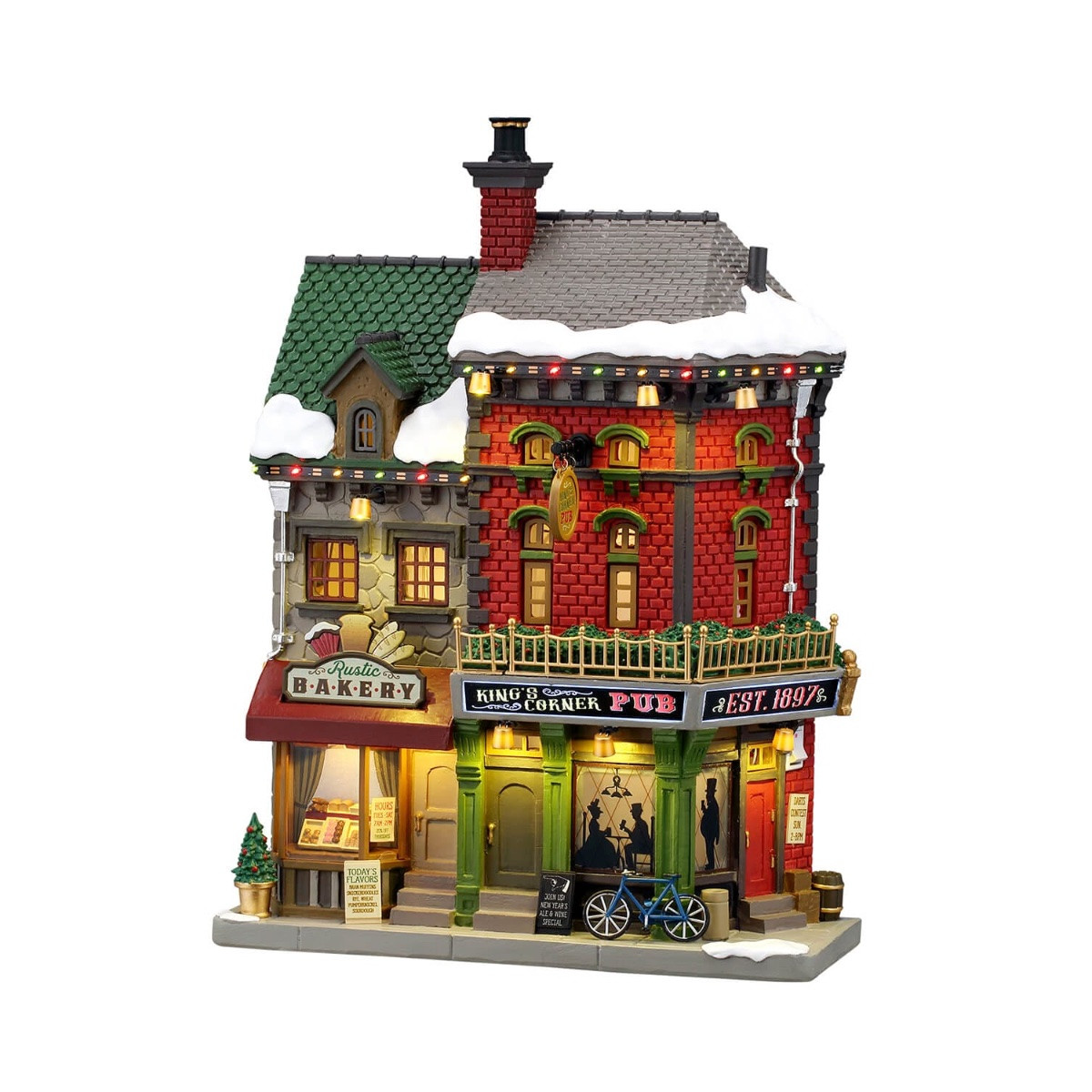 Lemax King’s Corner Pub - Caddington Village Facades