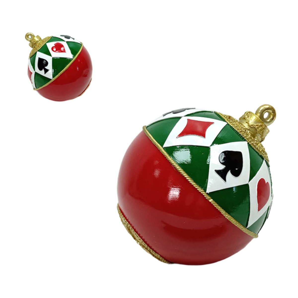 Playing Cards Suit Resin Christmas Bauble Ornament