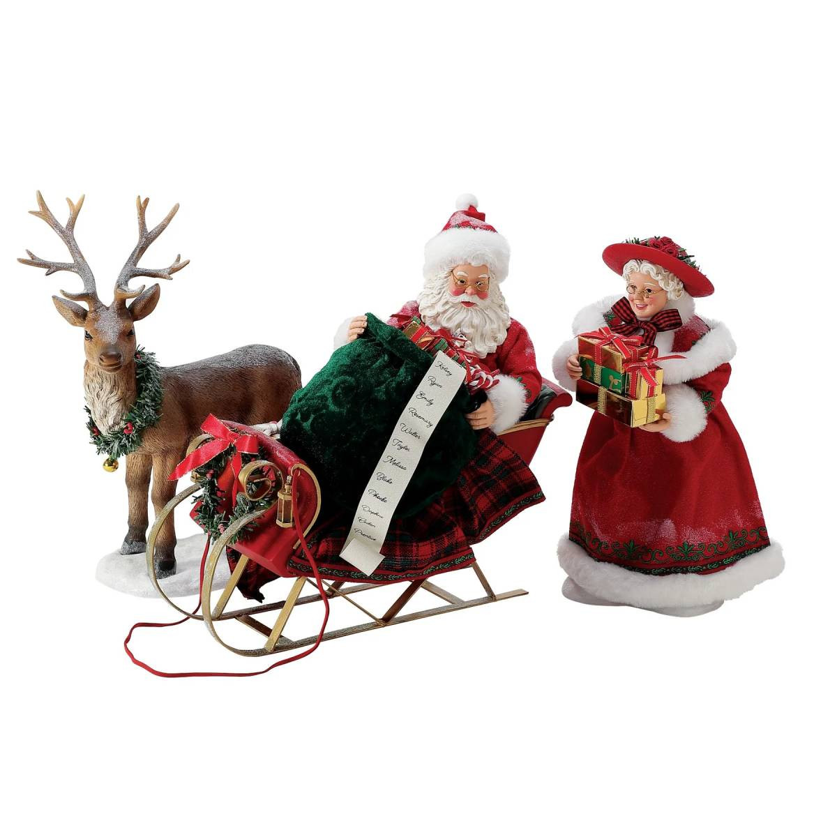Loading The Sleigh Clothtique Santa Set (4-Piece)