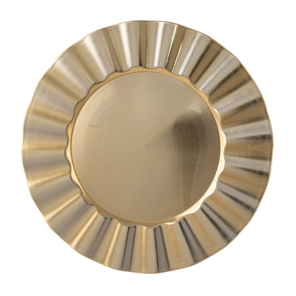 Premium Silver Wave Edge Charger Plate