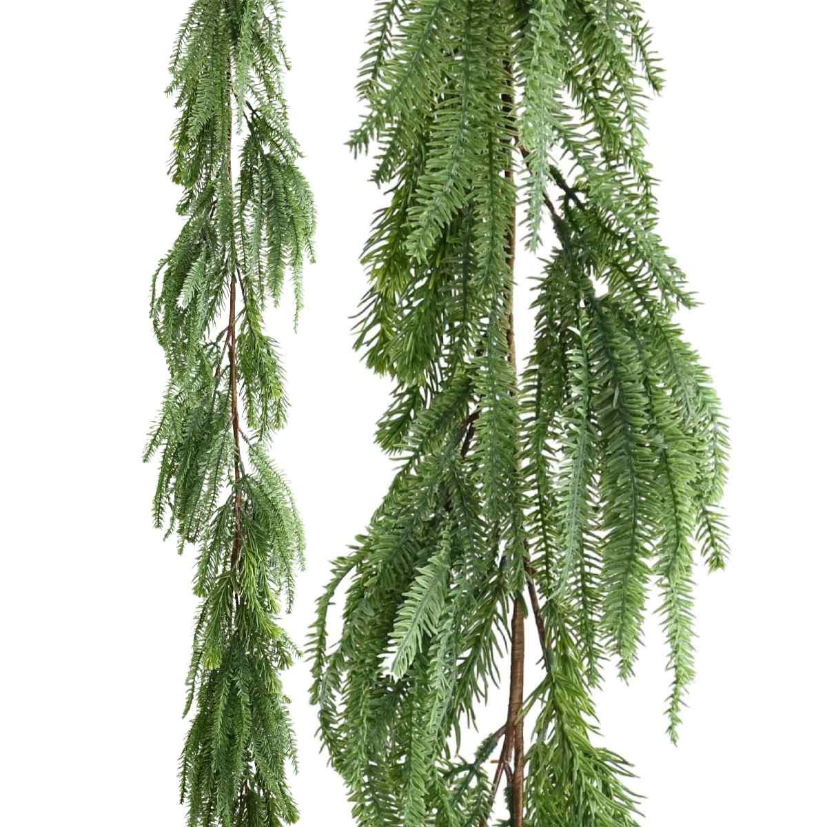 Realistic Green Norfolk Pine Foliage Garland