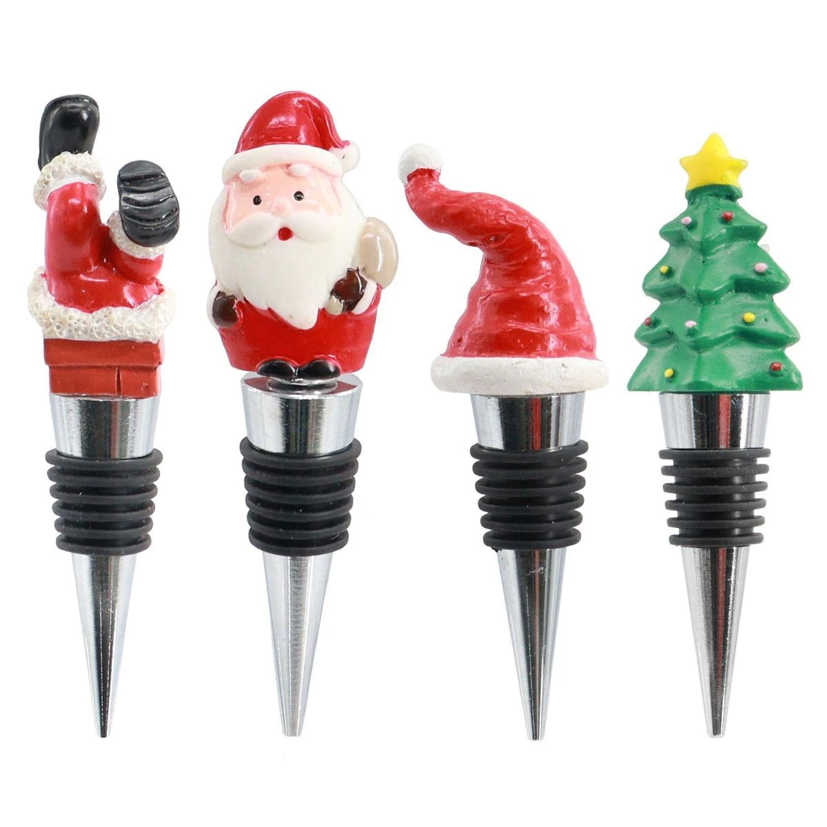 Chrome Wine Bottle Stopper (4 Styles)