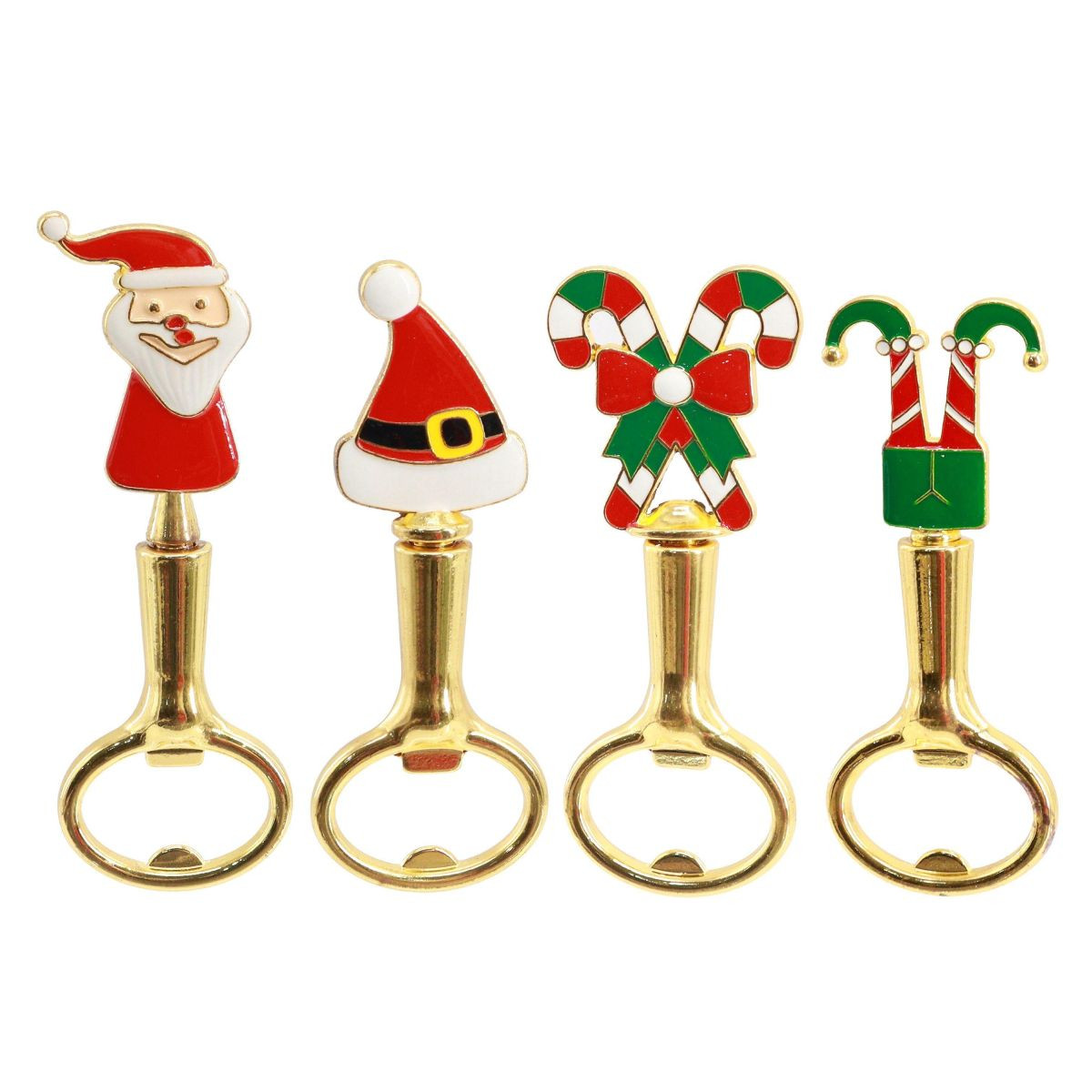 Festive Christmas Metal Bottle Opener - 4 Styles