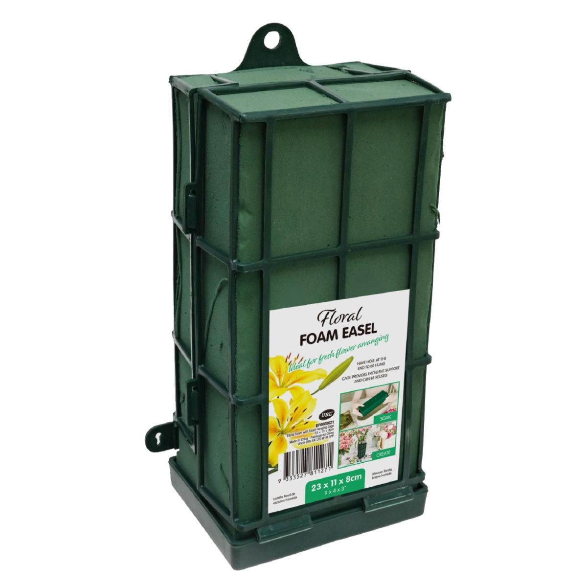 Floral Foam Brick with Hanging Cage & Base Tray