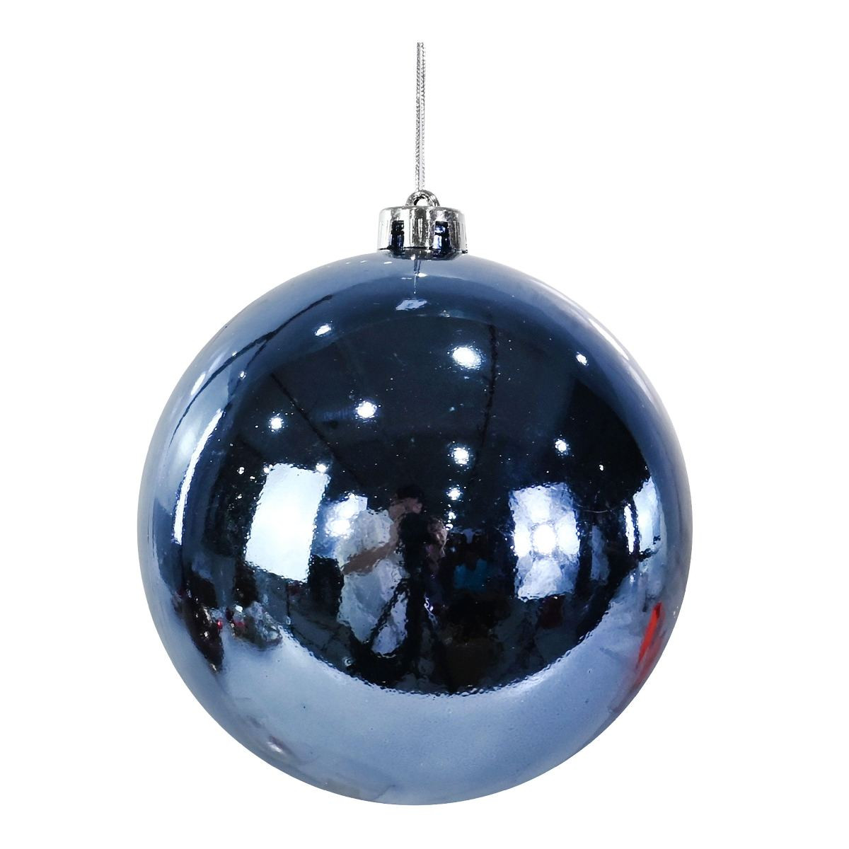 Blue Pearl Mirror Christmas Bauble Ornament