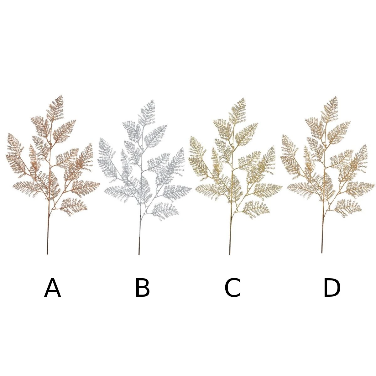 Matte Metallic Leaf Spray (4 Colours) - 79cm