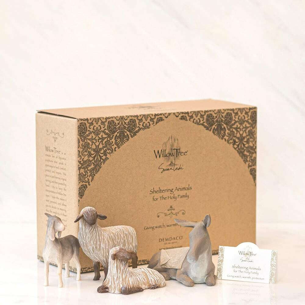 Sheltering Animals for The Holy Family by Willow Tree