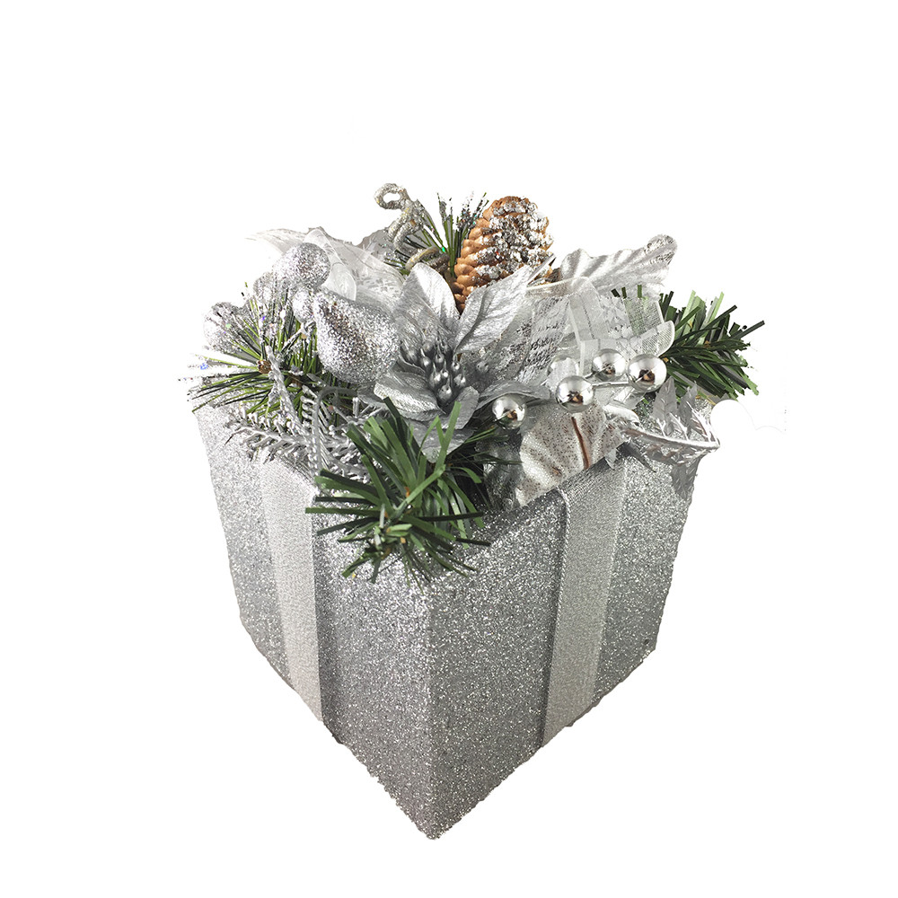 Silver Decorated Gift Box 