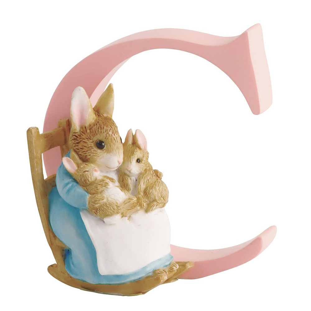 Beatrix Potter - Letter C Letter Mrs Rabbit & Carrot Figurine