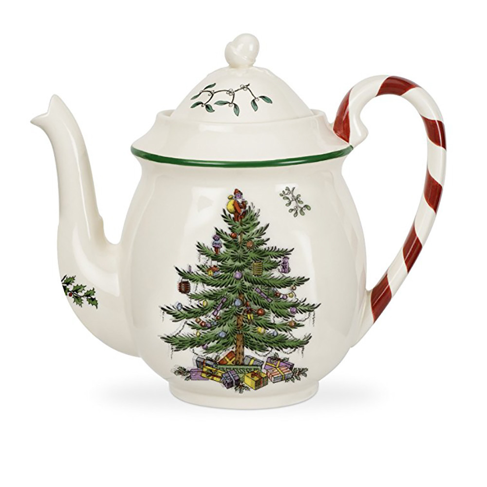 Spode Teapot with Peppermint Handle