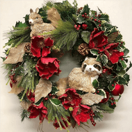 Fun ways to decorate with Christmas wreaths (hint: they’re not just for the front door)