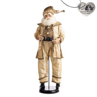 Goodwill Music Cream Santa Doll with decorative stand