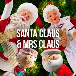 Santa Claus and Mrs Claus Decorations