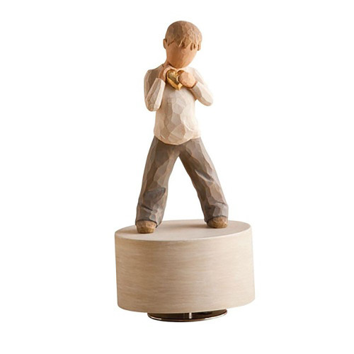 Willow Tree Heart of Gold Musical Figurine - Front View Willow Tree Heart of Gold Musical Figurine - Front View