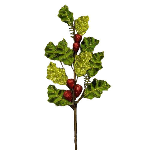 Festive Holly Lustrous Spray Festive Holly Lustrous Spray