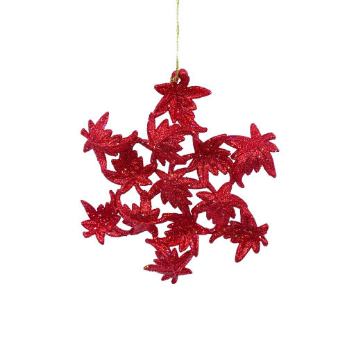 Red Leaf Star Ornament Red Leaf Star Ornament