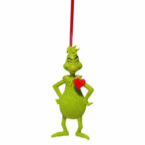 Dr Suess The Grinch With Heart Hanging Ornament Dr Suess The Grinch With Heart Hanging Ornament