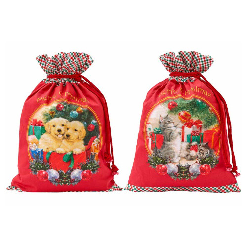 Christmas Furry Friends Santa Sack Christmas Furry Friends Santa Sack
