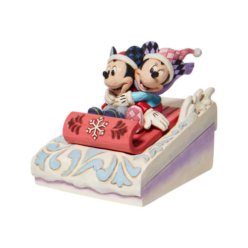 Jim Shore Mickey & Minnie Sledding Figurine Jim Shore Mickey & Minnie Sledding Figurine